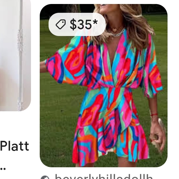 Colorful Abstract Print Mini Dress - Picture 5 of 16